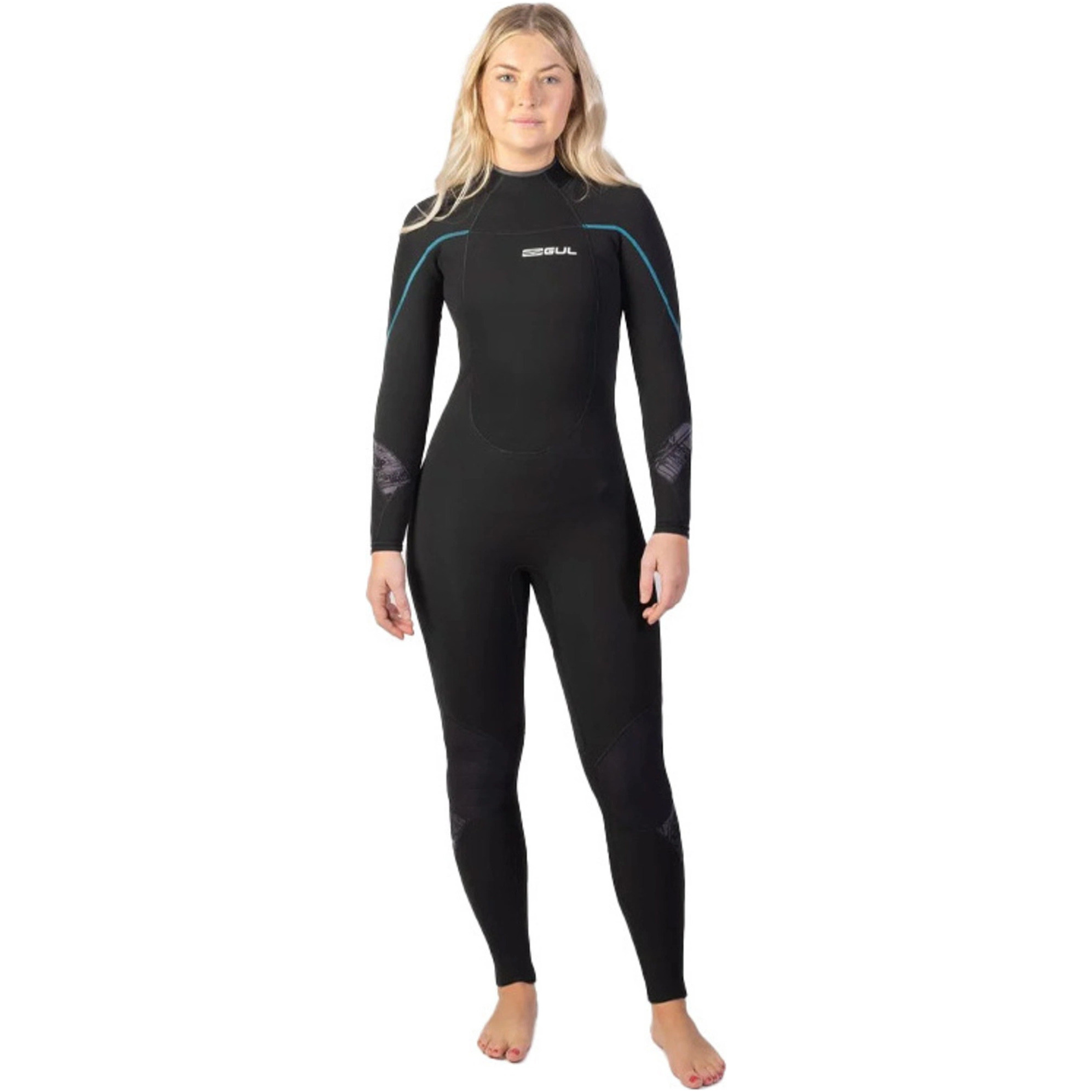 2025 Gul Womens Response 5/3mm GBS Back Zip Wetsuit RE1229-C1 - Black